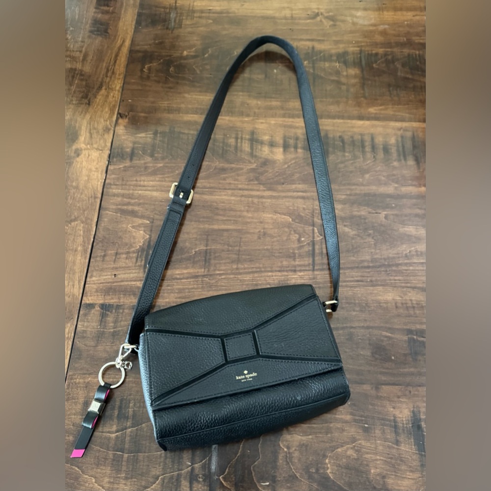 Kate Spade Black Geometric Crossbody Bag